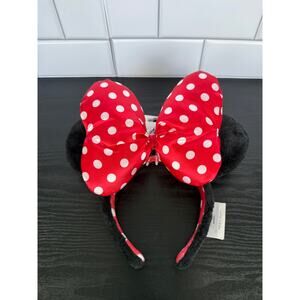 Disney Parks Minnie Mouse Plush Polka Dot Ear Headband – NWT
